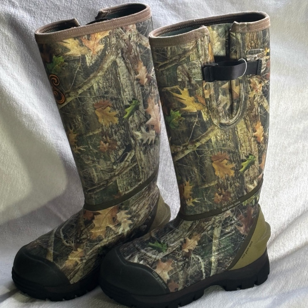 SHE Women’s Camo Rubber Boots Size 6 Insulated Knee High Hunting